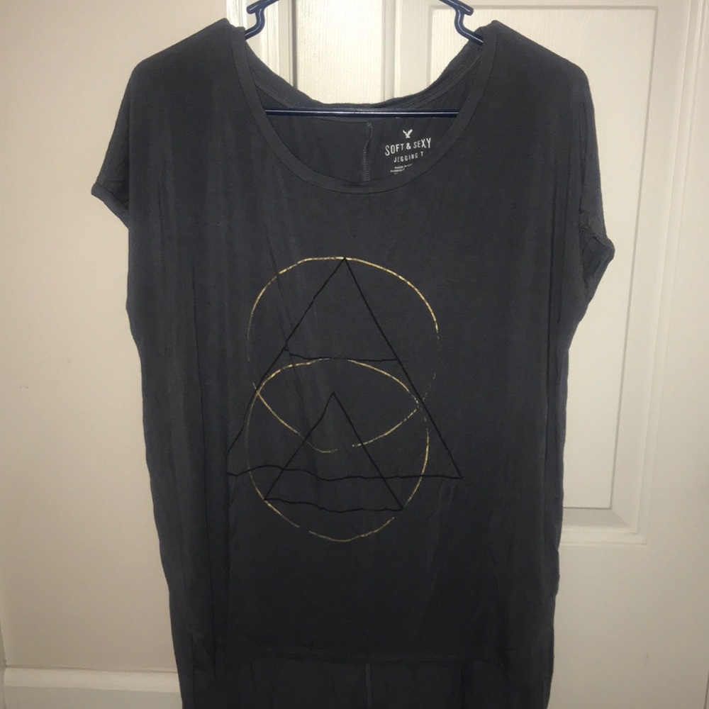 Soft and comfy long yoga shirt from A&E